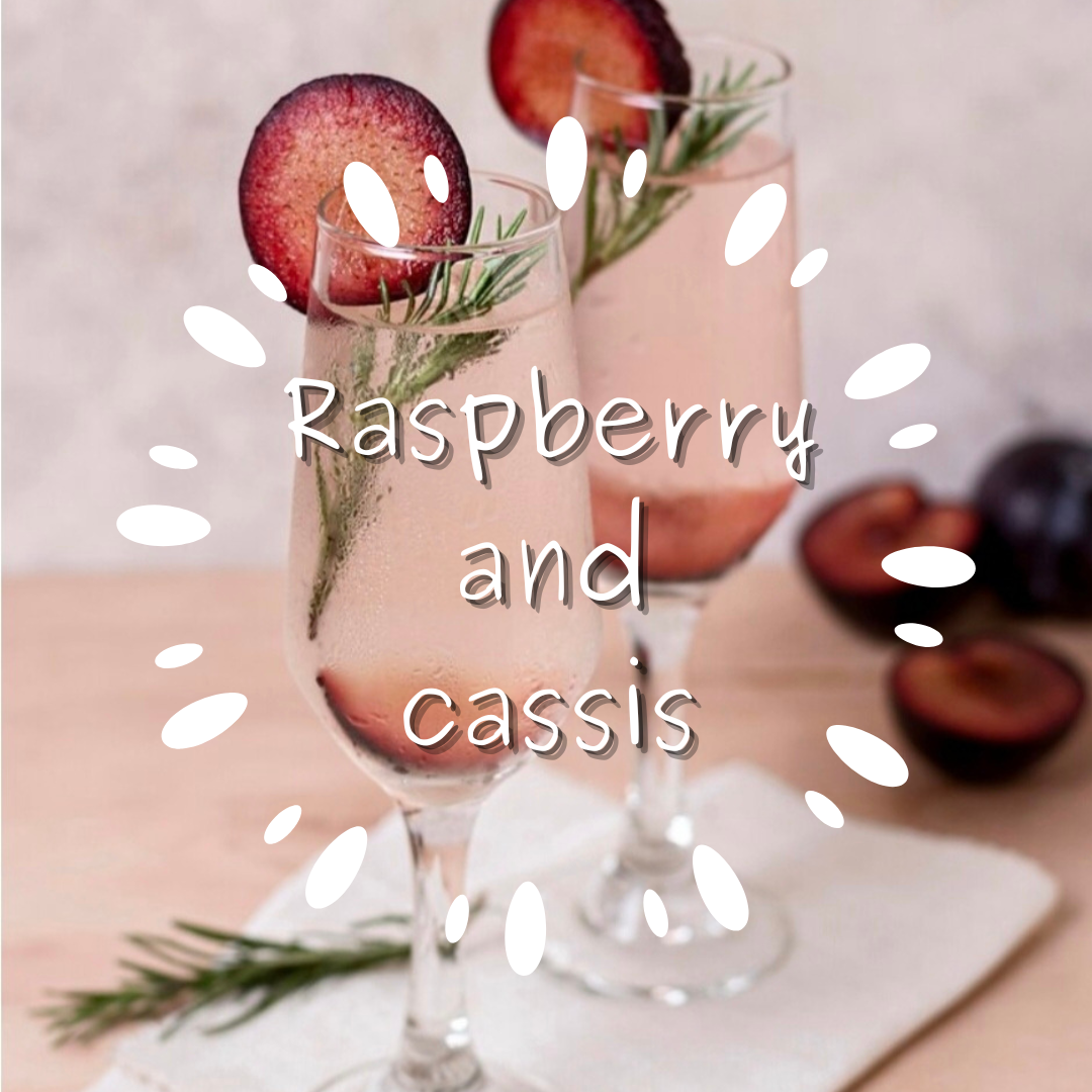 Raspberry and cassis clouds